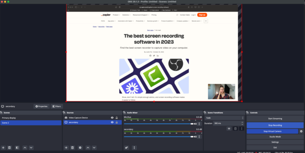 How to Screen Record on Mac: Tutorial being recorded on Mac