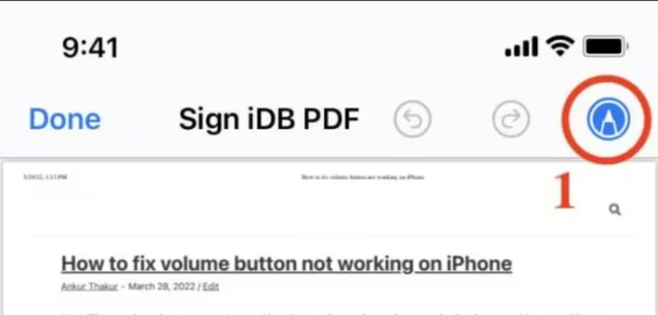 How to Edit a PDF on iPhone: Markup tool on iPhone